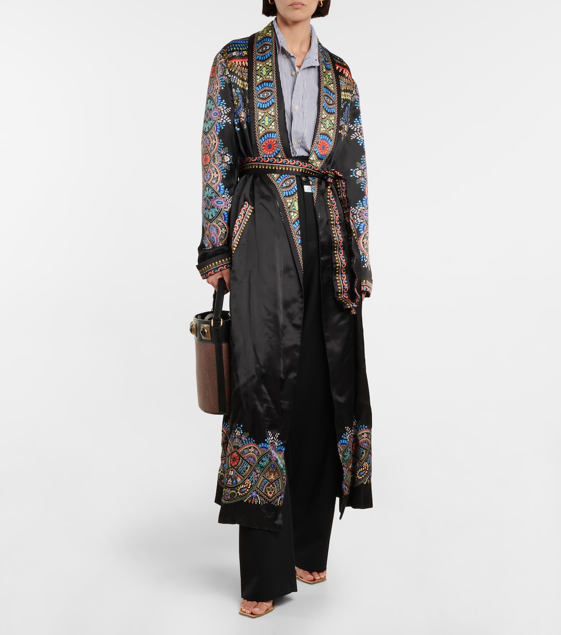 Albornoz de satén estampado | Etro