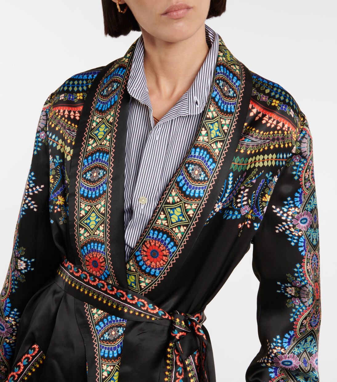 Albornoz de satén estampado | Etro