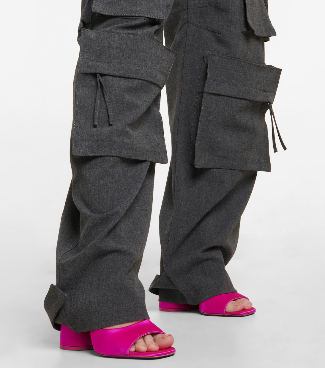Luz satin mules | The Attico