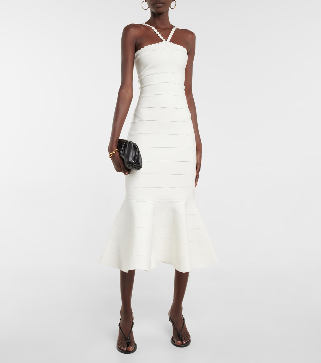 Openwork knit midi dress | Victoria Beckham