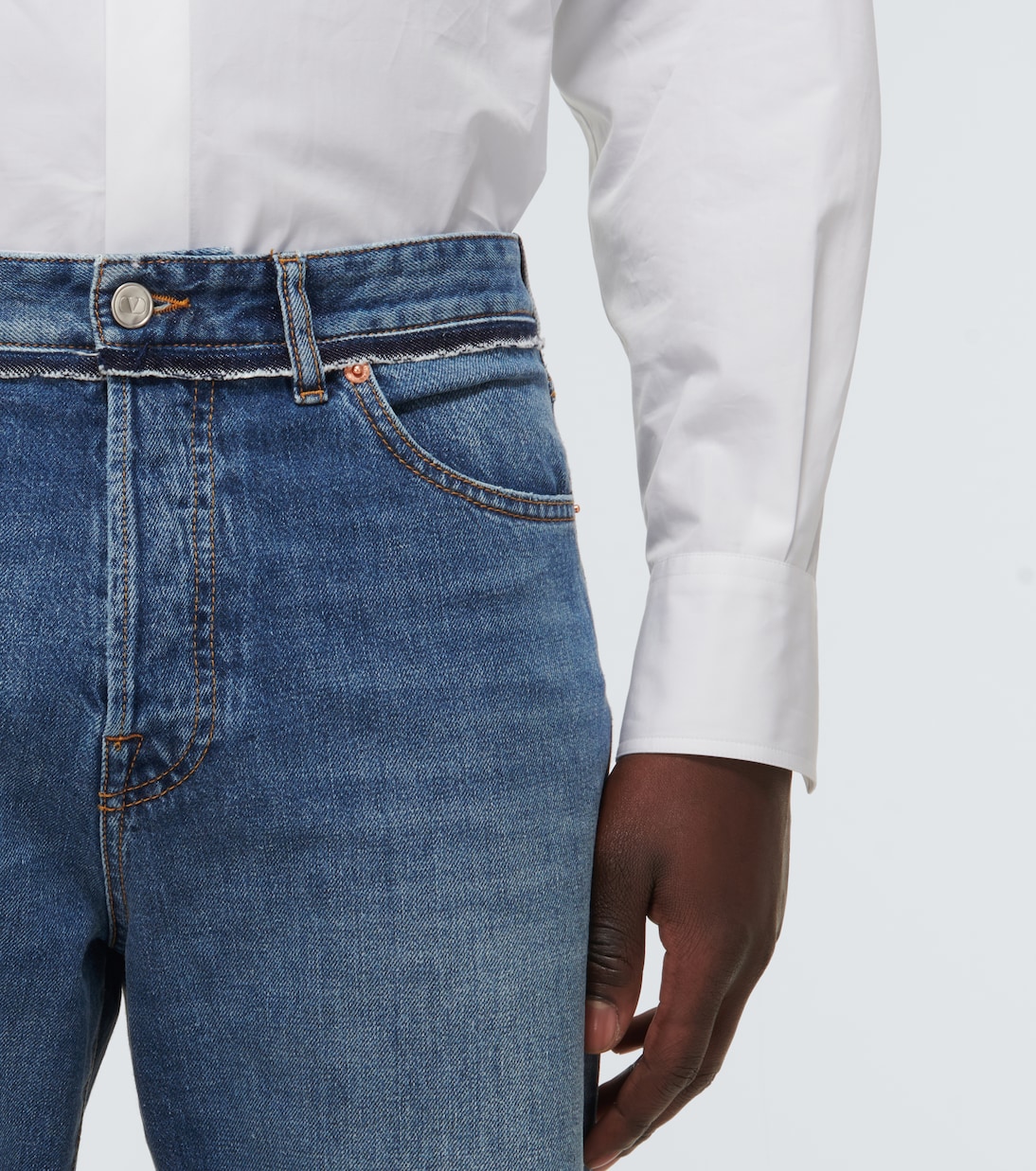 Jeans rectos de algodón | Valentino