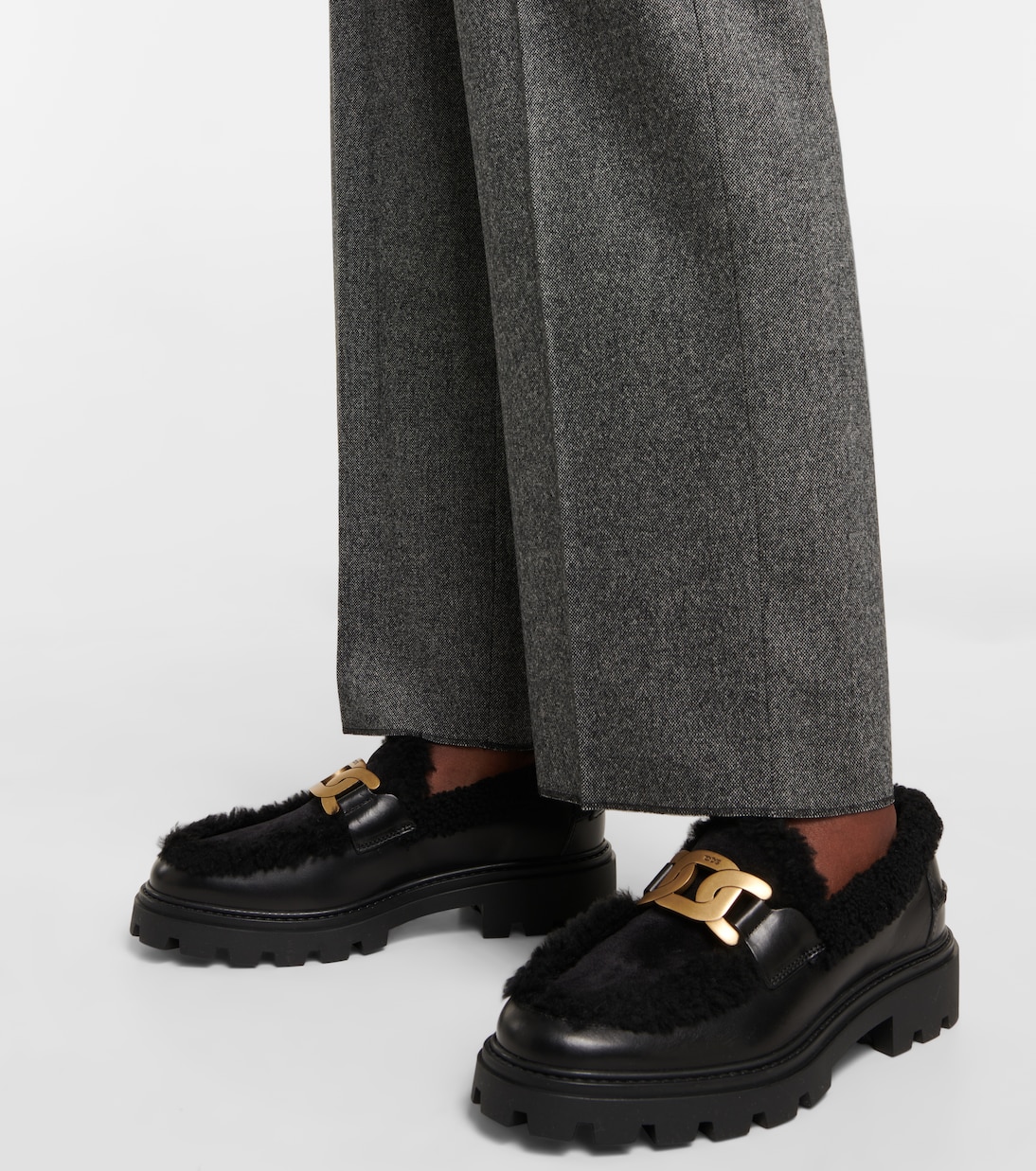 Mocassini Kate in pelle e shearling | Tod's