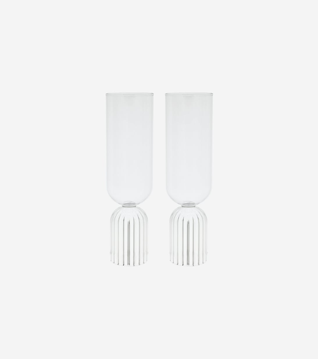 May set of 2 champagne flute glasses | Fferrone Design