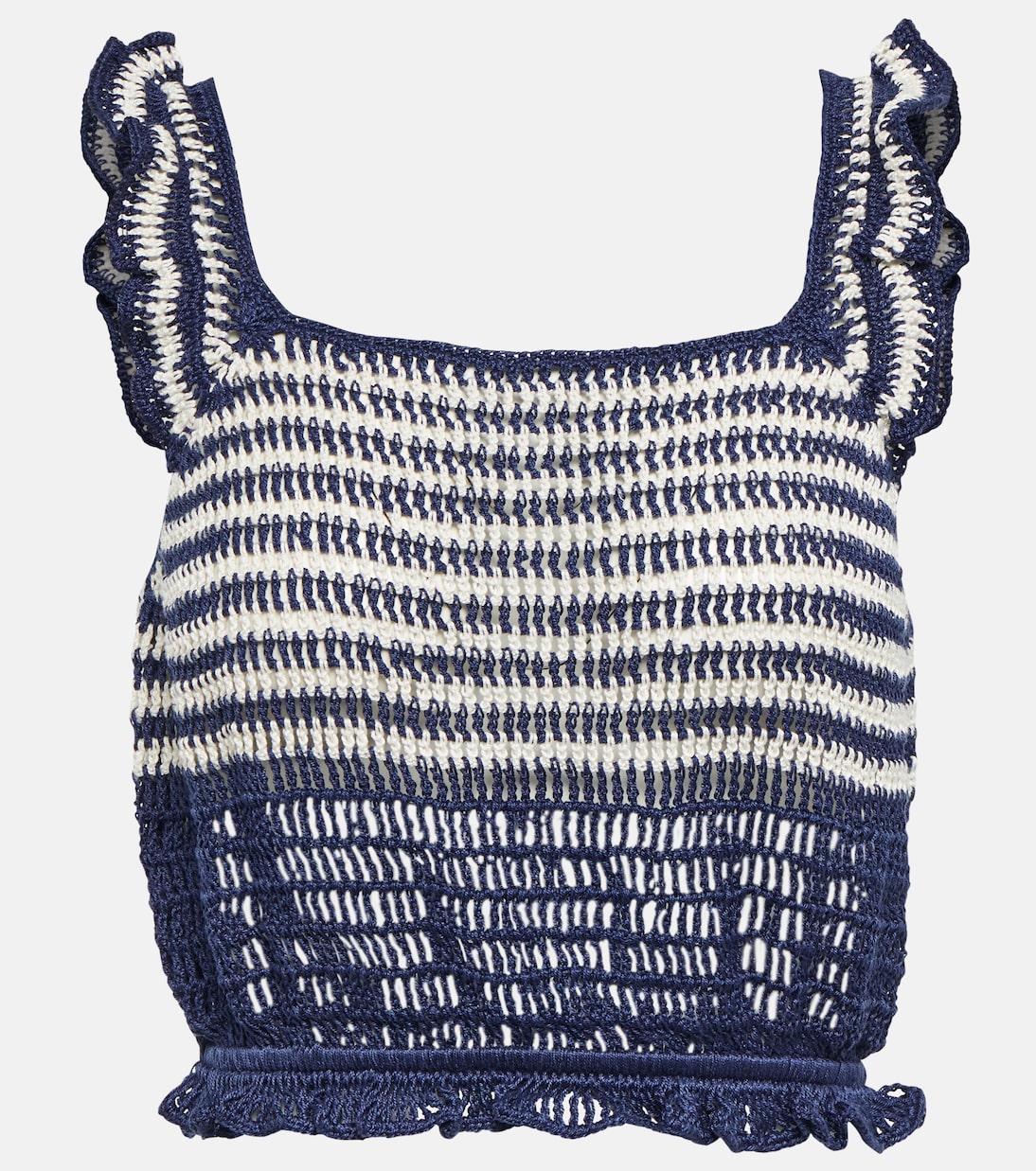 Striped crochet top | Anna Kosturova