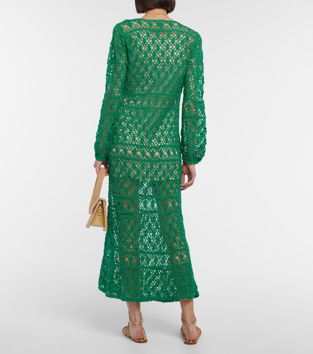 Abito lungo in crochet di cotone | Anna Kosturova