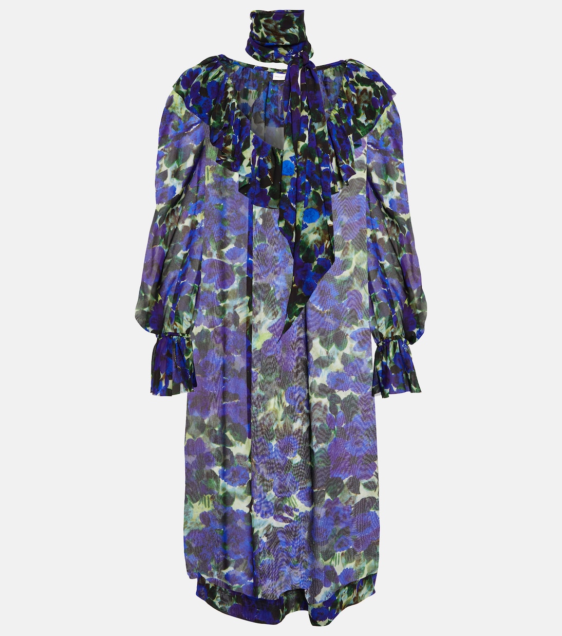 Printed crêpe midi dress | Dries Van Noten