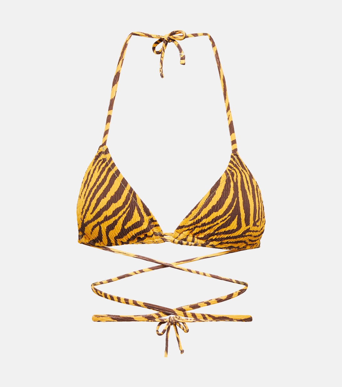 Top de bikini triangular Miami estampado | Reina Olga
