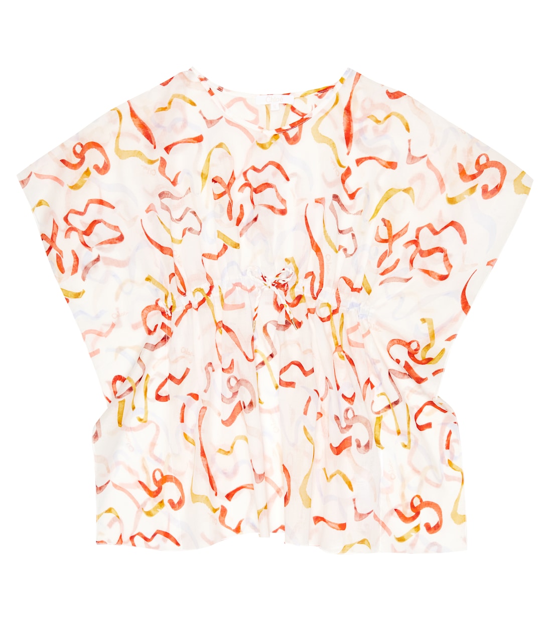 Drawstring cotton dress | Chloé Kids