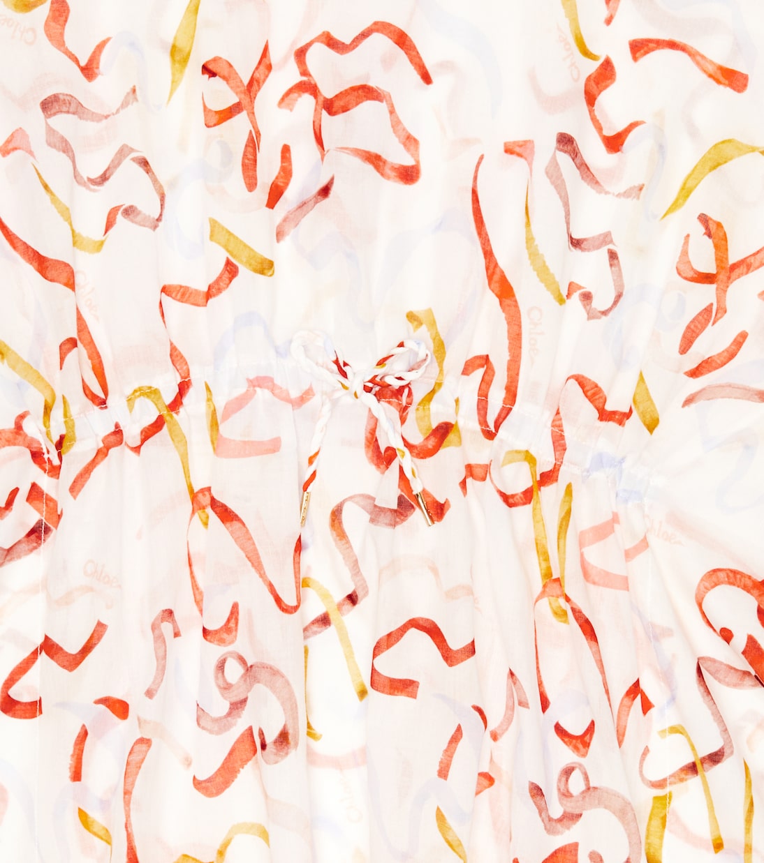Drawstring cotton dress | Chloé Kids