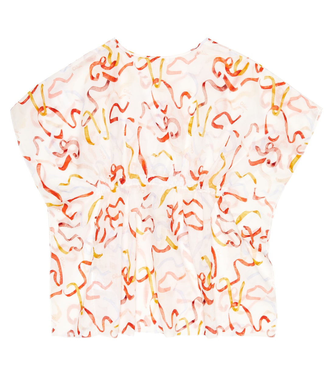 Drawstring cotton dress | Chloé Kids