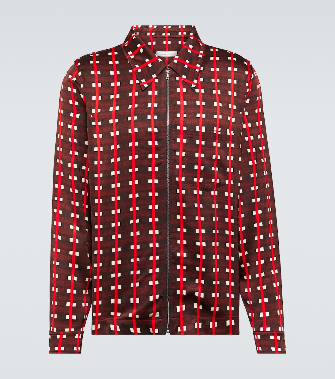 x Lubaina Himid - Giacca blouson a quadri | Wales Bonner