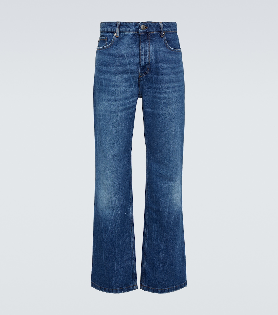 Jeans regular con effetto candeggiato | Ami Paris