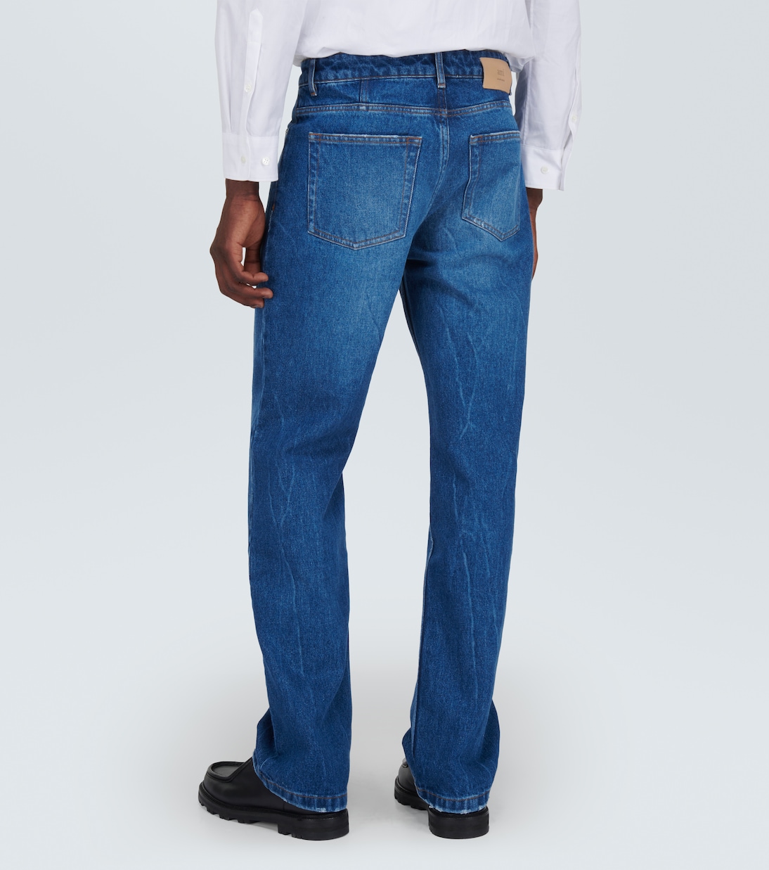 Jeans regular con effetto candeggiato | Ami Paris