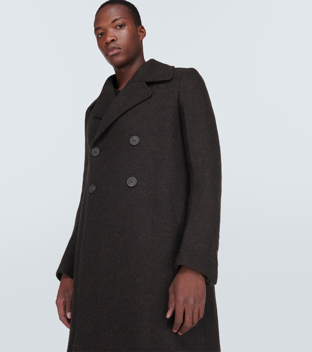 Cappotto doppiopetto New Bell in lana | Rick Owens