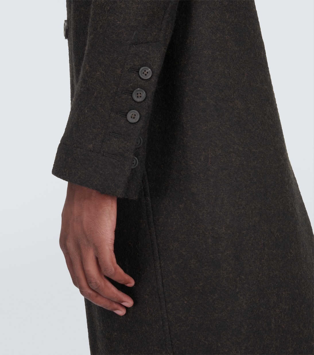 Cappotto doppiopetto New Bell in lana | Rick Owens