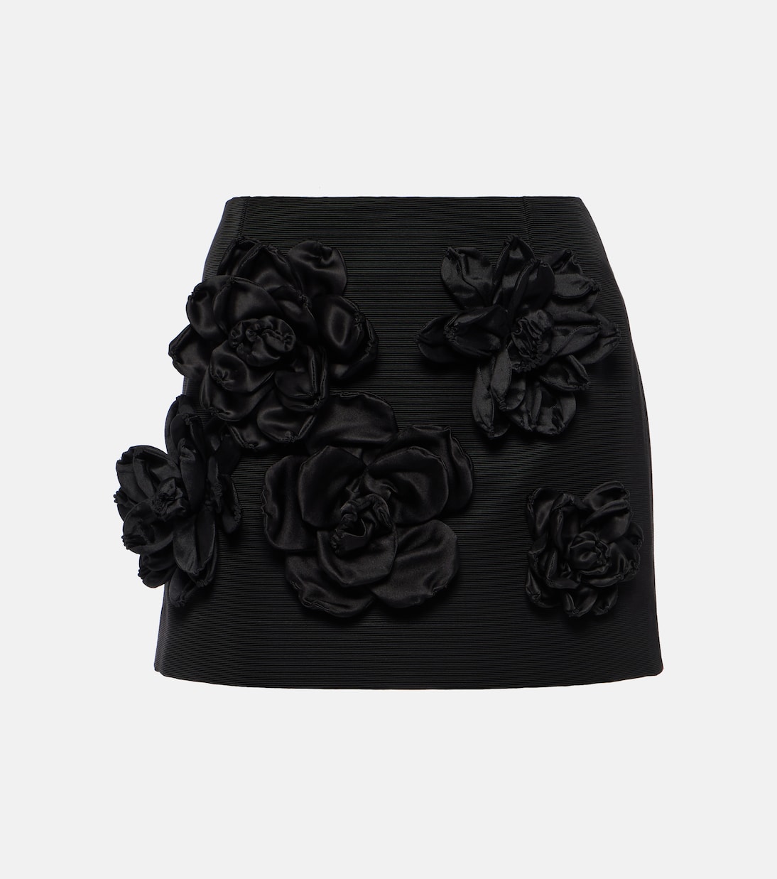 Minifalda de mezcla de algodón con apliques florales | Dolce&Gabbana
