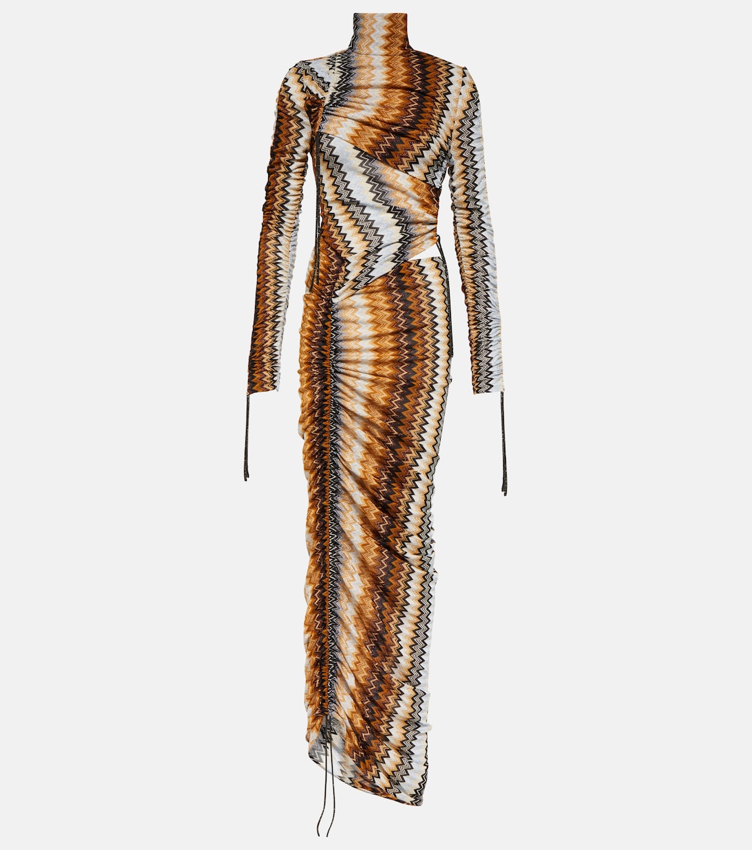 Zig Zag ruched maxi dress | Missoni