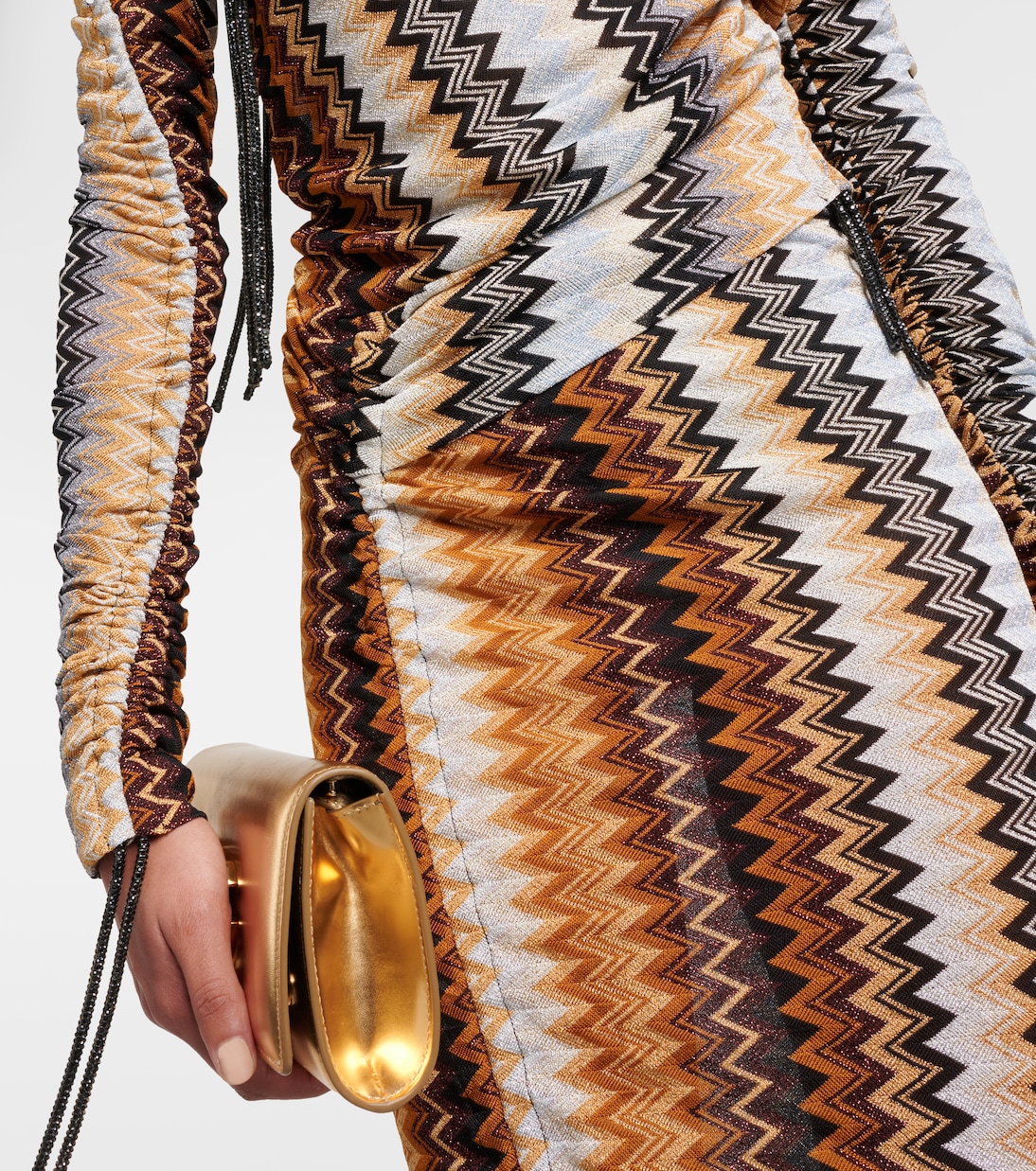 Zig Zag ruched maxi dress | Missoni
