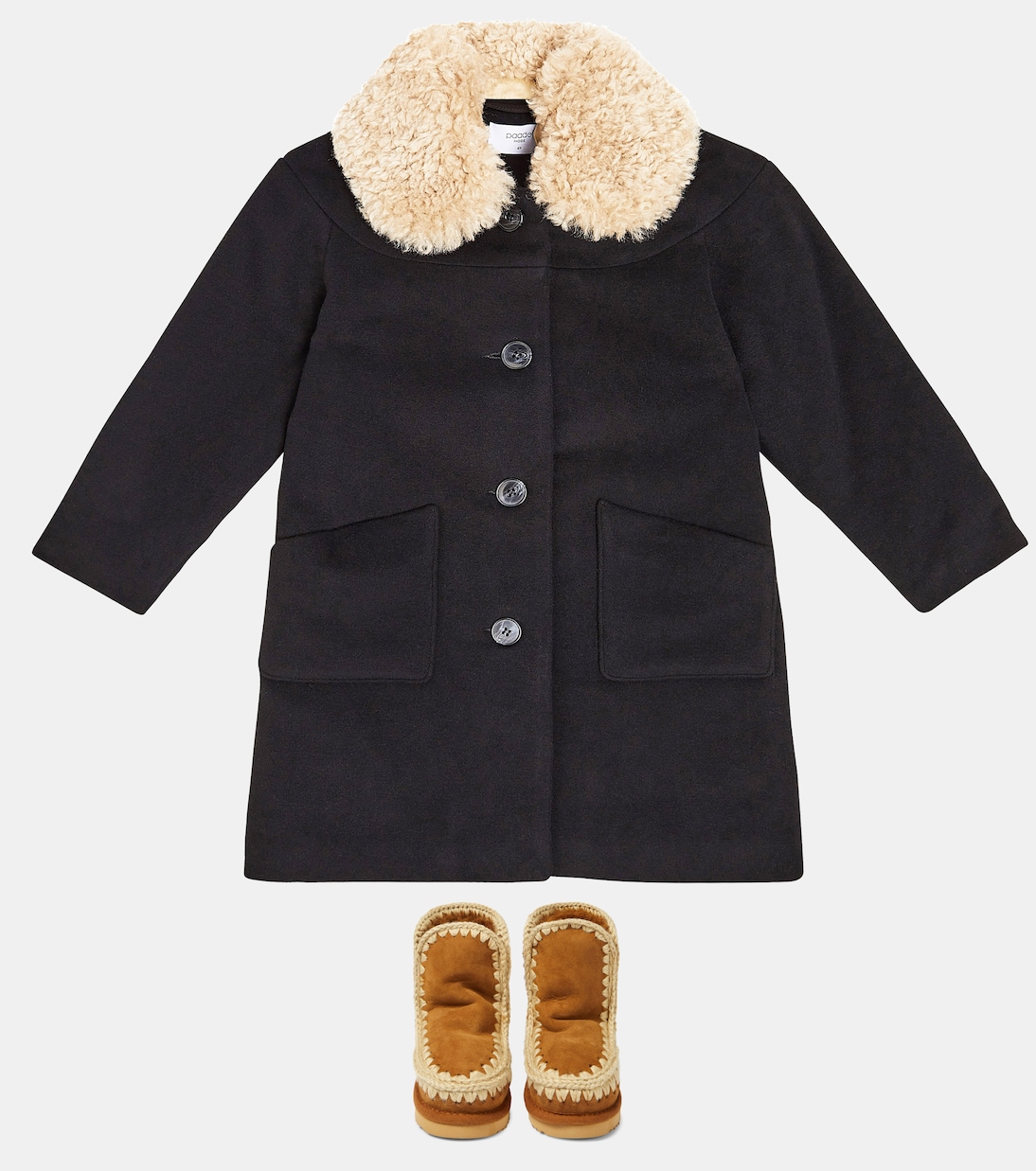 Stivali in suede e shearling | Mou Kids
