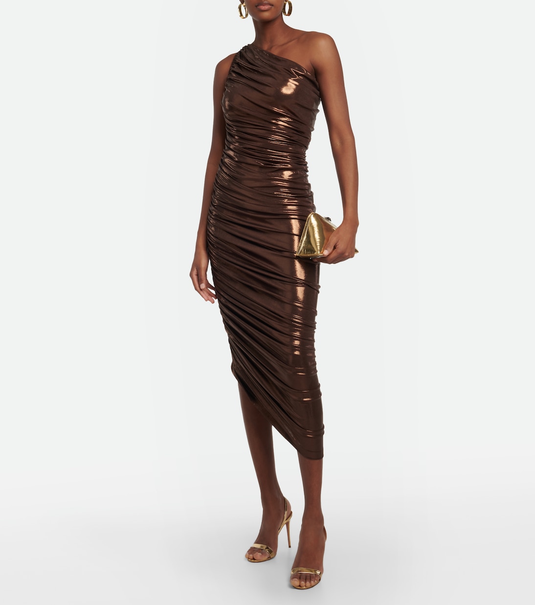 Diana one-shoulder ruched gown | Norma Kamali