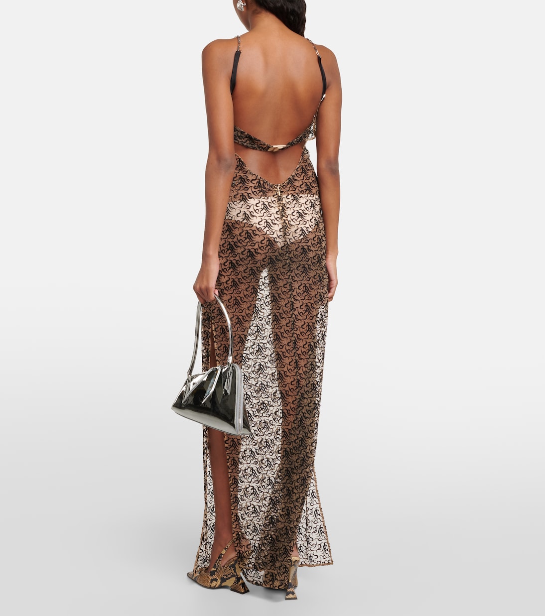 Robe longue en coton mélangé | The Attico