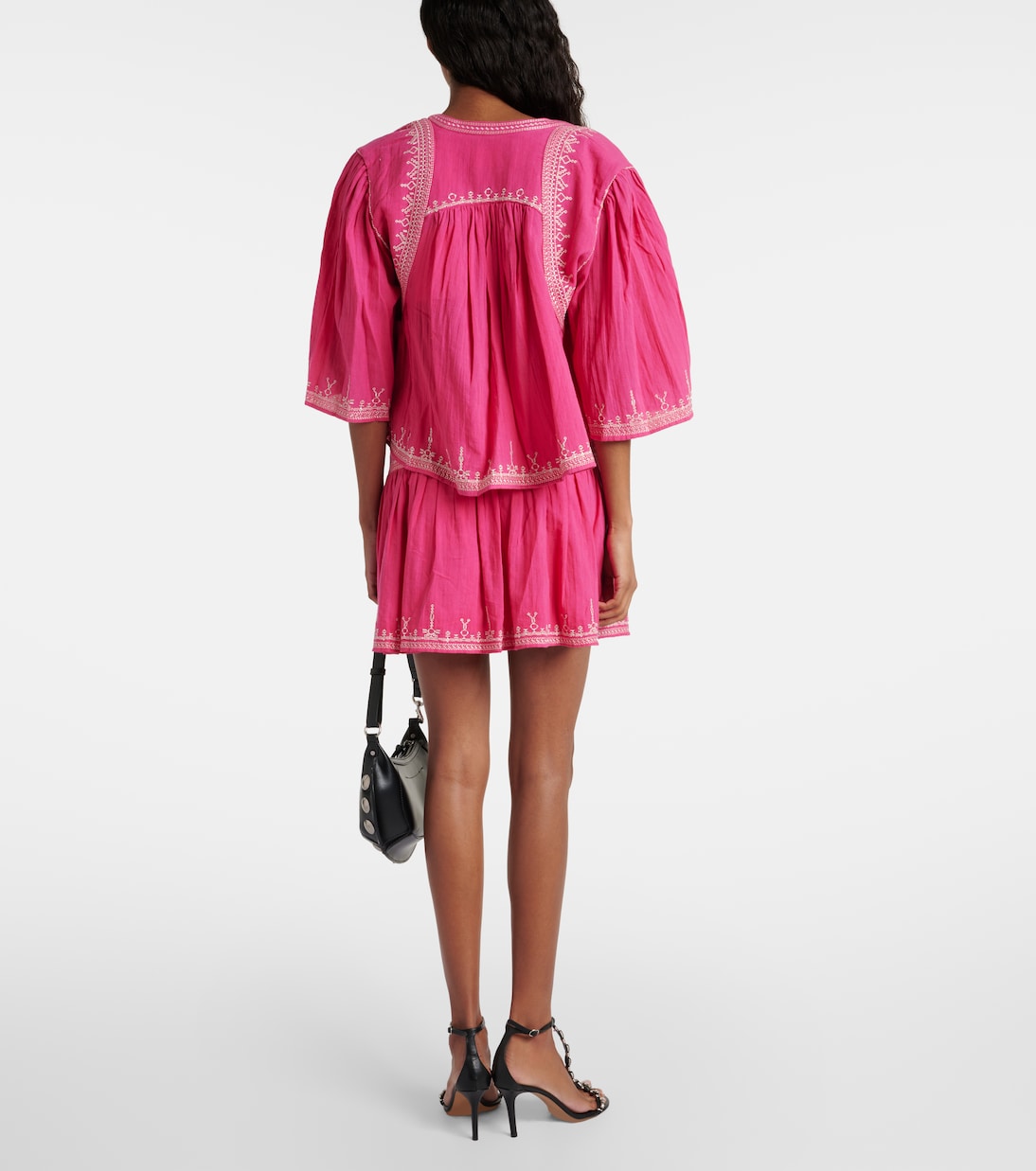 Crop top Perkins de algodón bordado | Marant Etoile