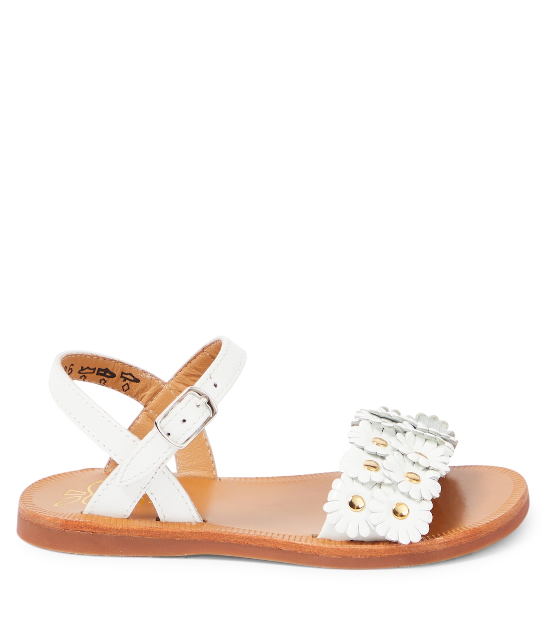 Sandalen Plagette Flo aus Leder | Pom d'Api