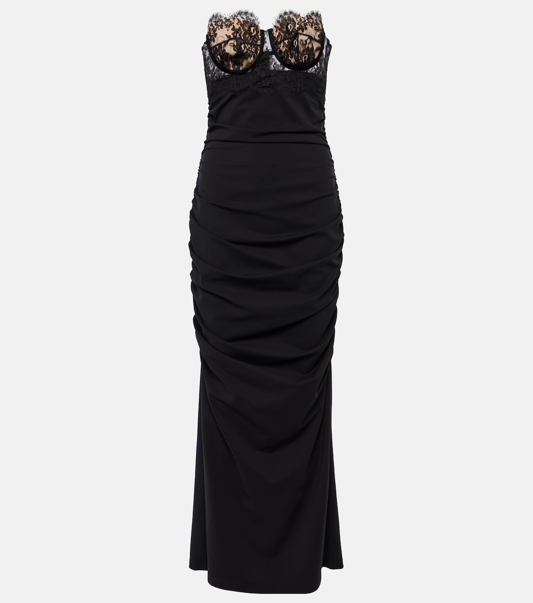 Lace-trimmed bustier gown | Dolce&Gabbana