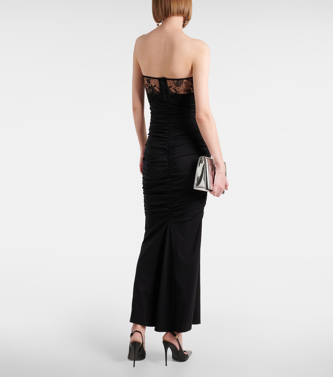 Lace-trimmed bustier gown | Dolce&Gabbana