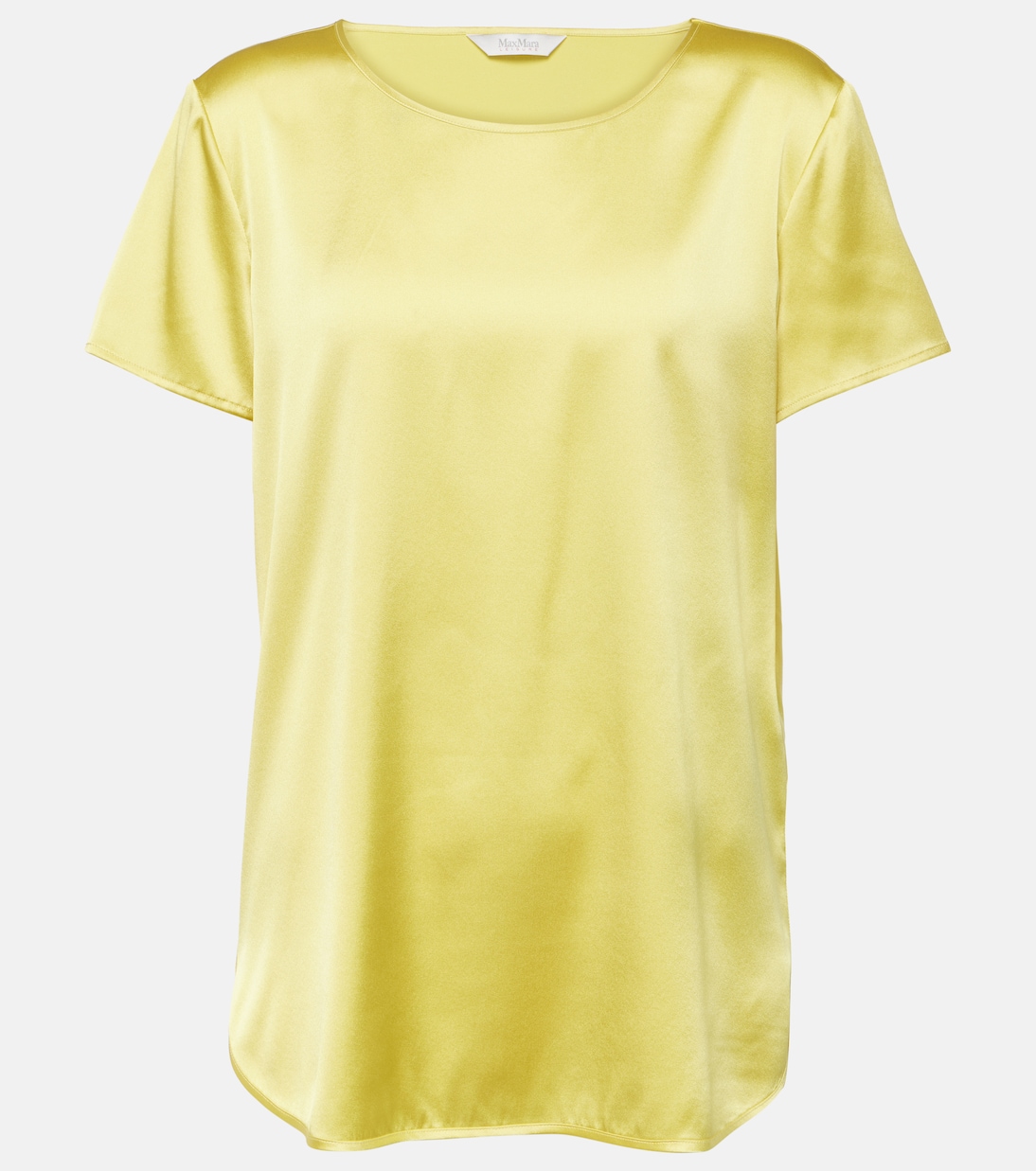 T-shirt Cortona in raso di misto seta | Max Mara