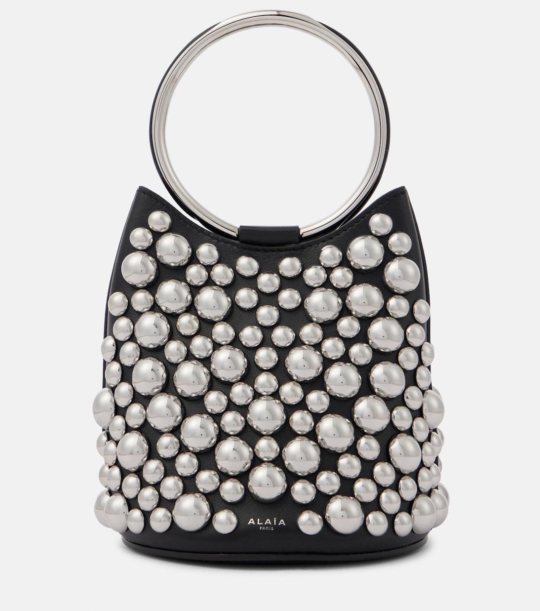 Verzierte Bucket-Bag Ring Mini aus Leder | Alaïa