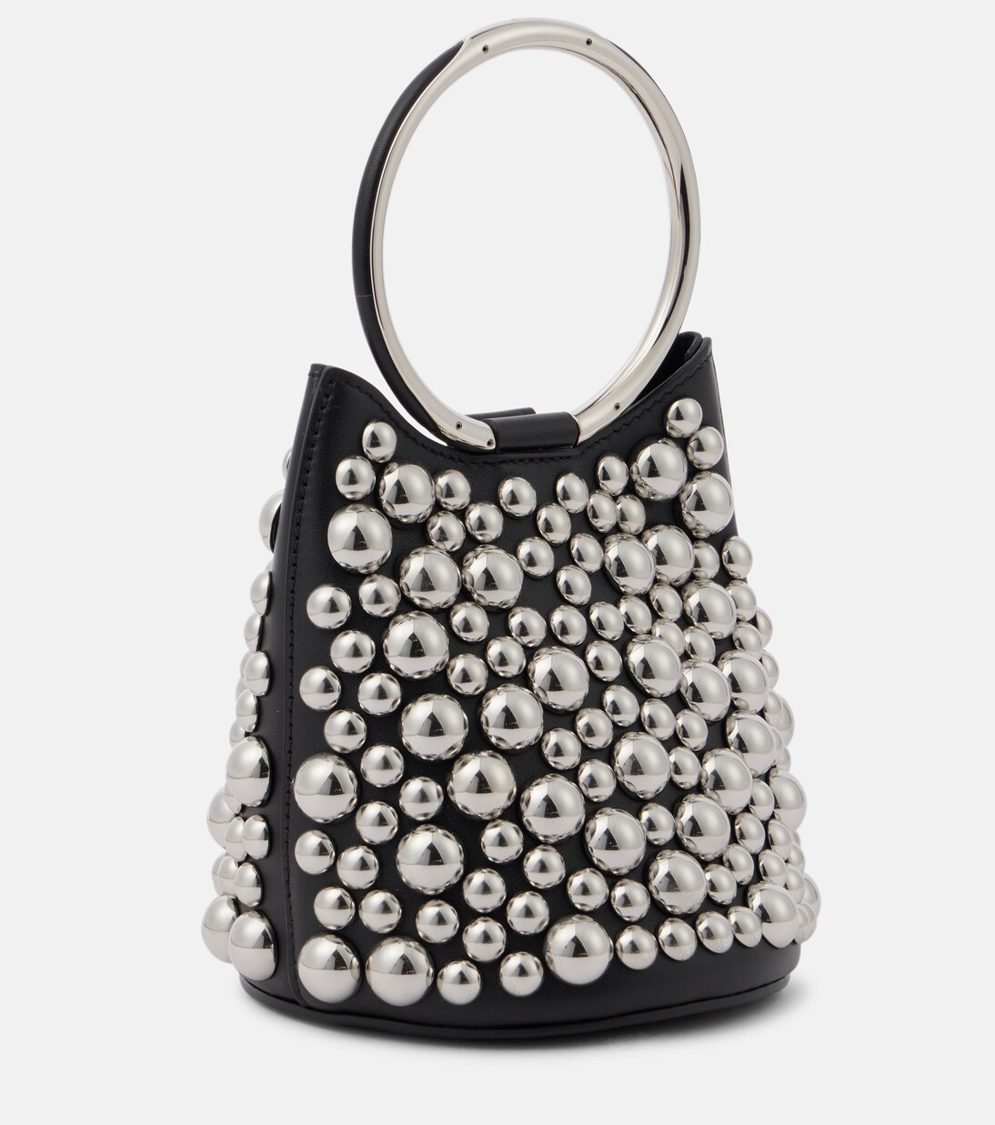 Verzierte Bucket-Bag Ring Mini aus Leder | Alaïa