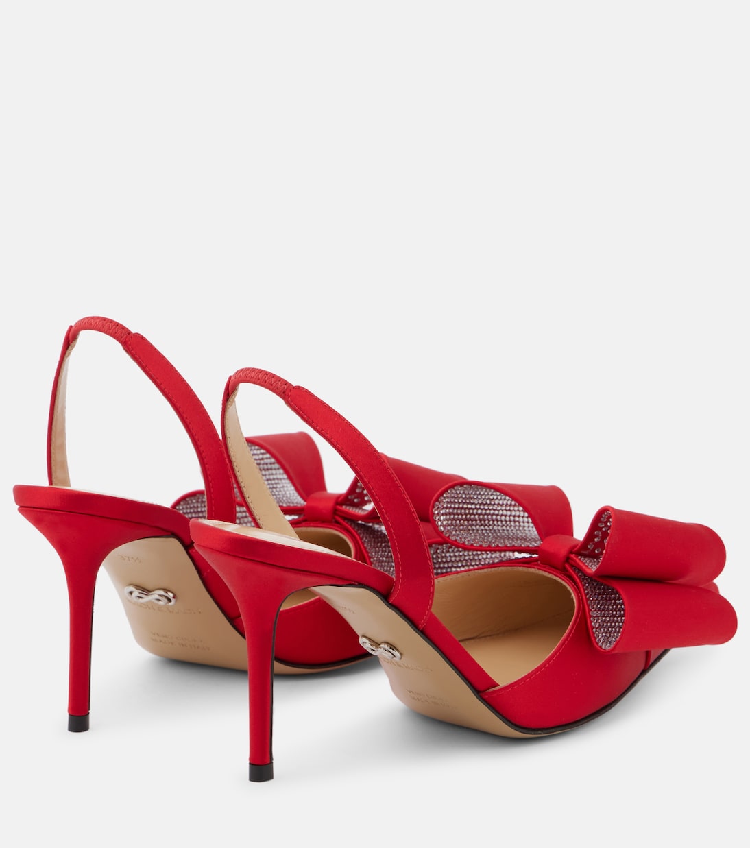 Le Cadeau 85 bow-detail satin pumps | Mach & Mach