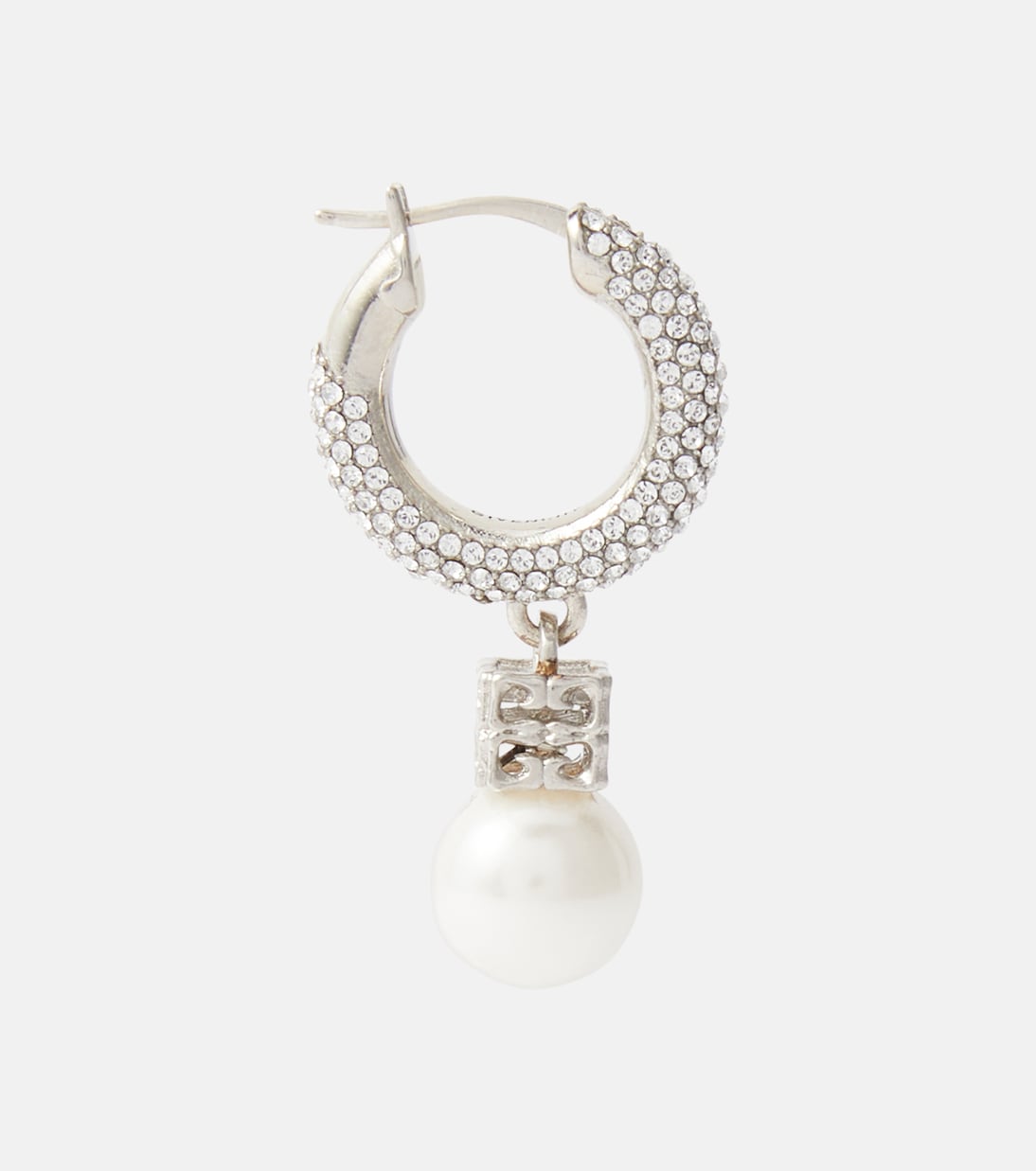 Orecchini a cerchio Givenchy con cristalli Swarovski® e perle chic per uno stile giovane e raffinato