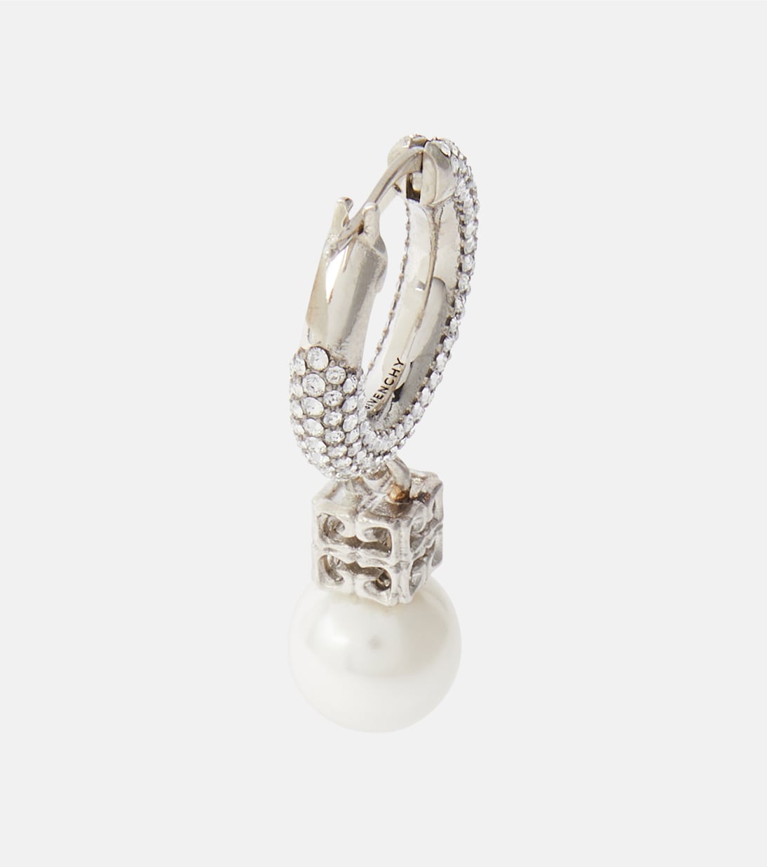 Orecchini a cerchio Givenchy con cristalli Swarovski® e perle chic per uno stile giovane e raffinato