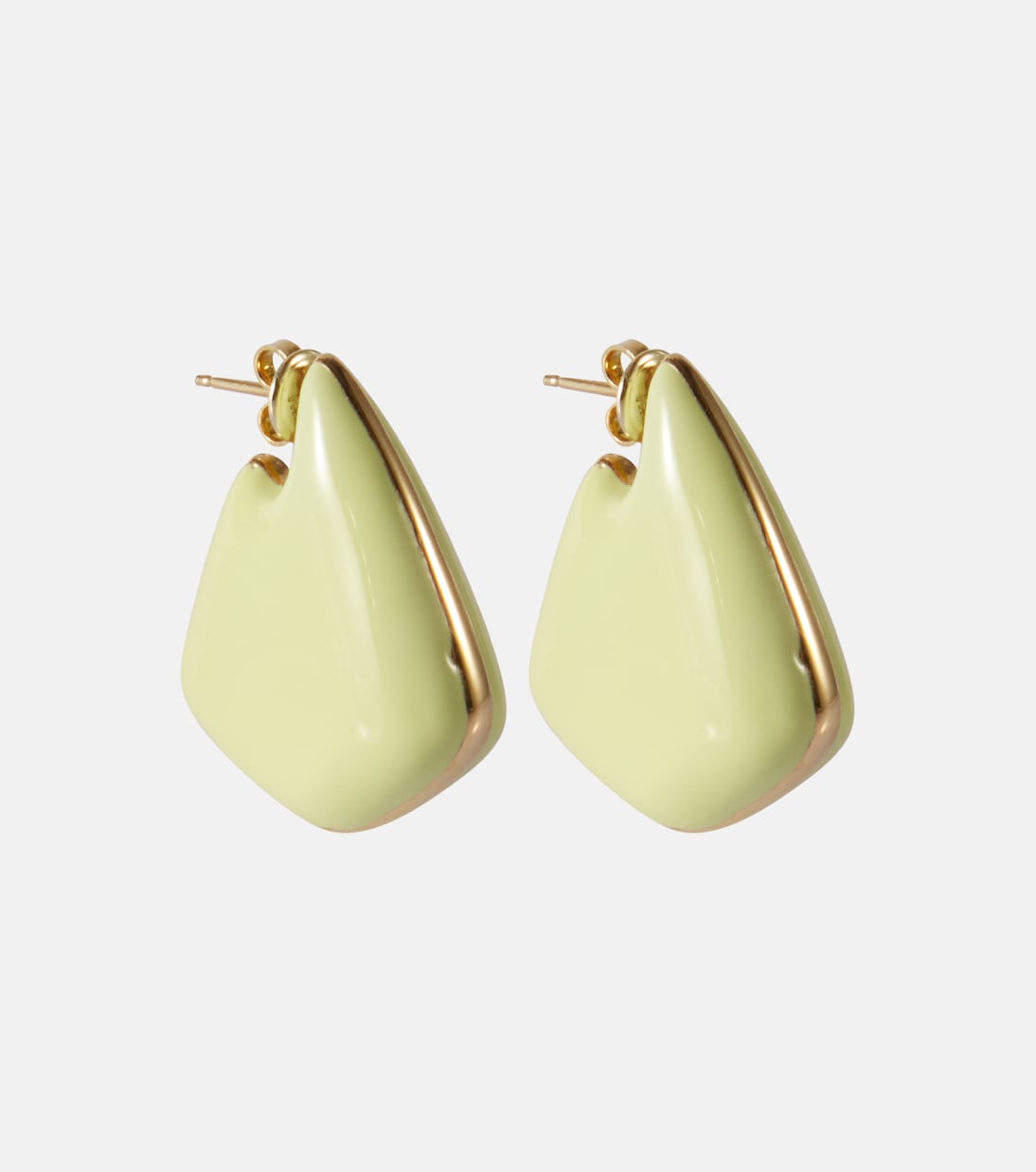 Boucles d’oreilles Fin Small en plaqué or 18 ct et argent sterling | Bottega Veneta