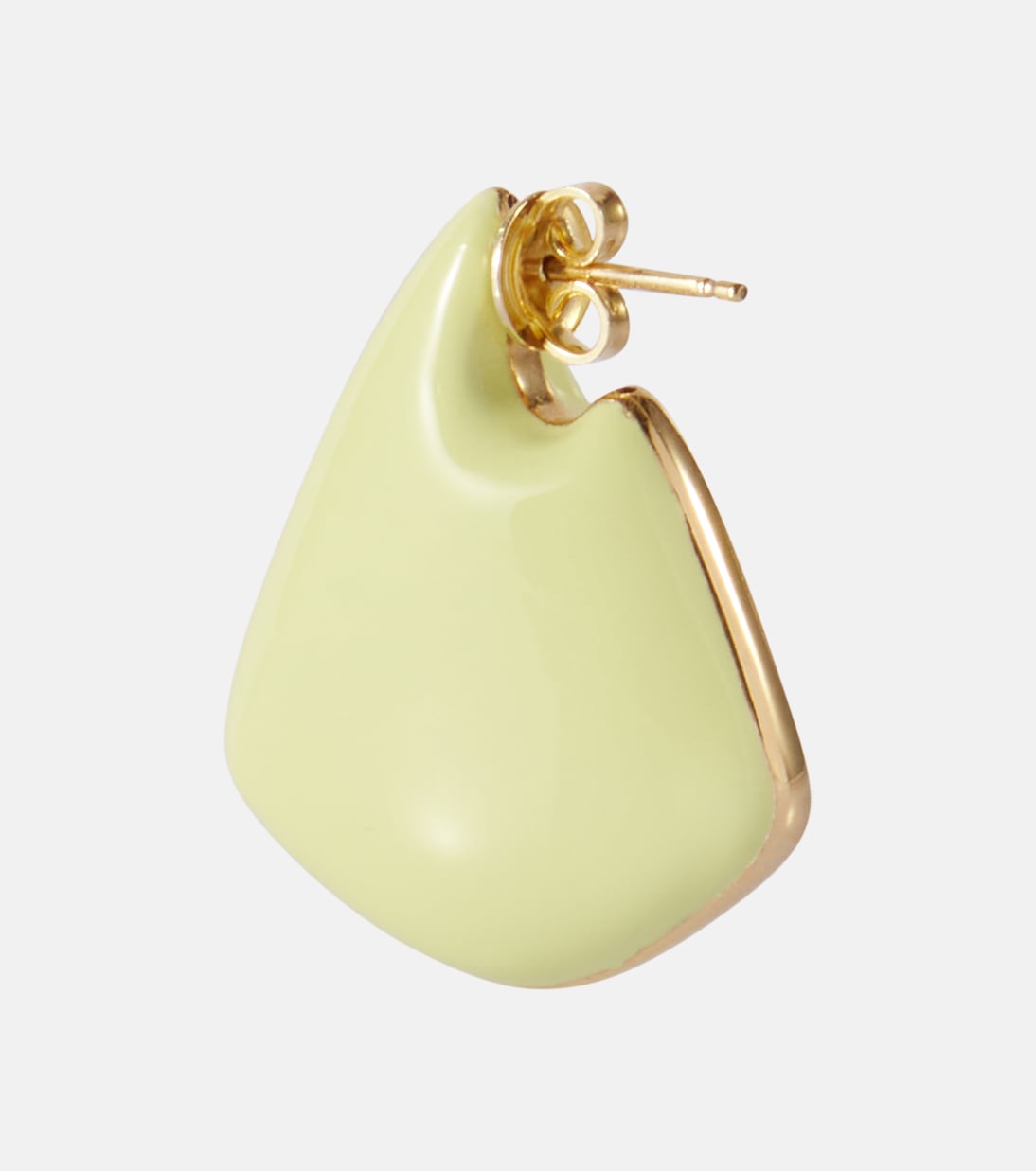 Boucles d’oreilles Fin Small en plaqué or 18 ct et argent sterling | Bottega Veneta