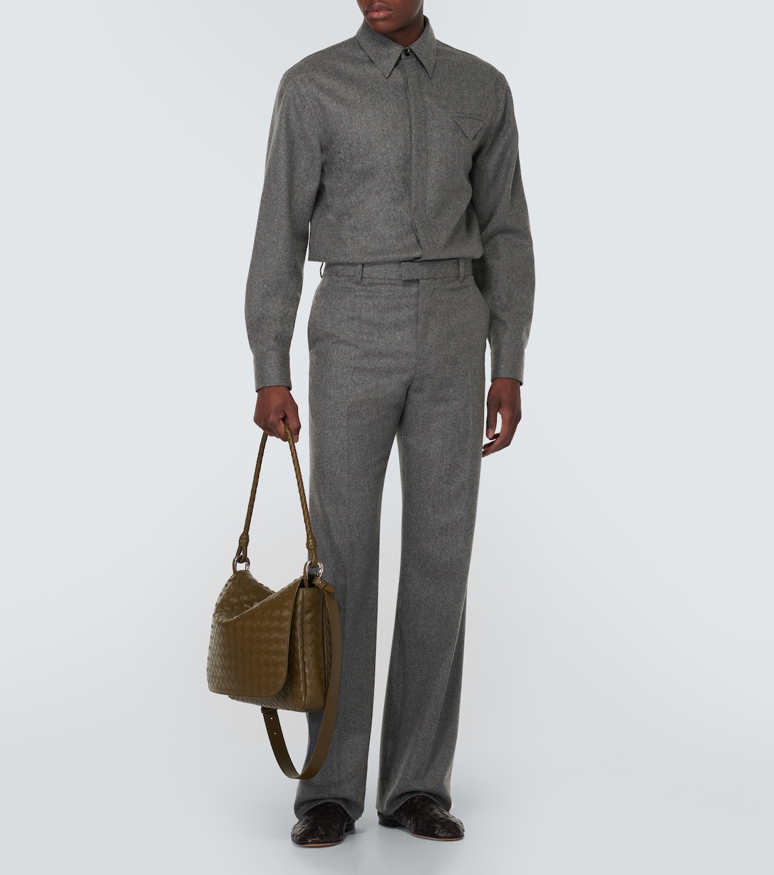 Hemd aus Wollflanell | Bottega Veneta