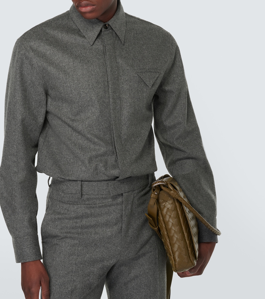 Hemd aus Wollflanell | Bottega Veneta