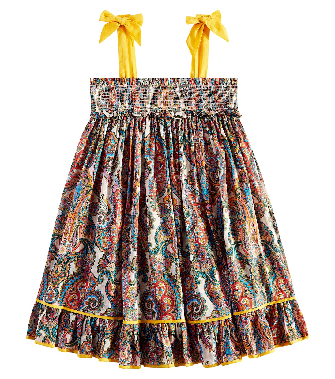 Vestido Ottie de algodón fruncido | Zimmermann Kids