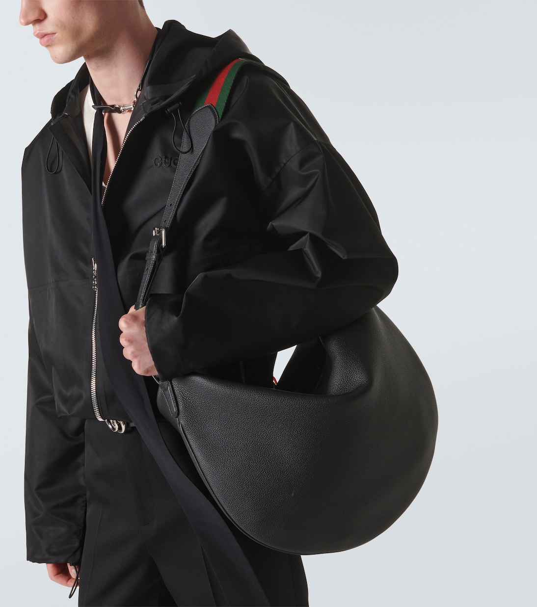 Borsa a spalla Gucci B Large in pelle | Gucci