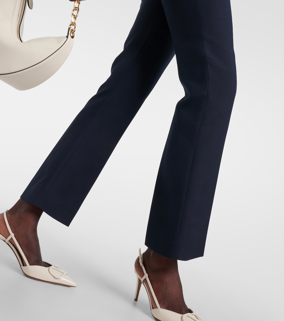 Pantaloni flared in Crepe Couture | Valentino