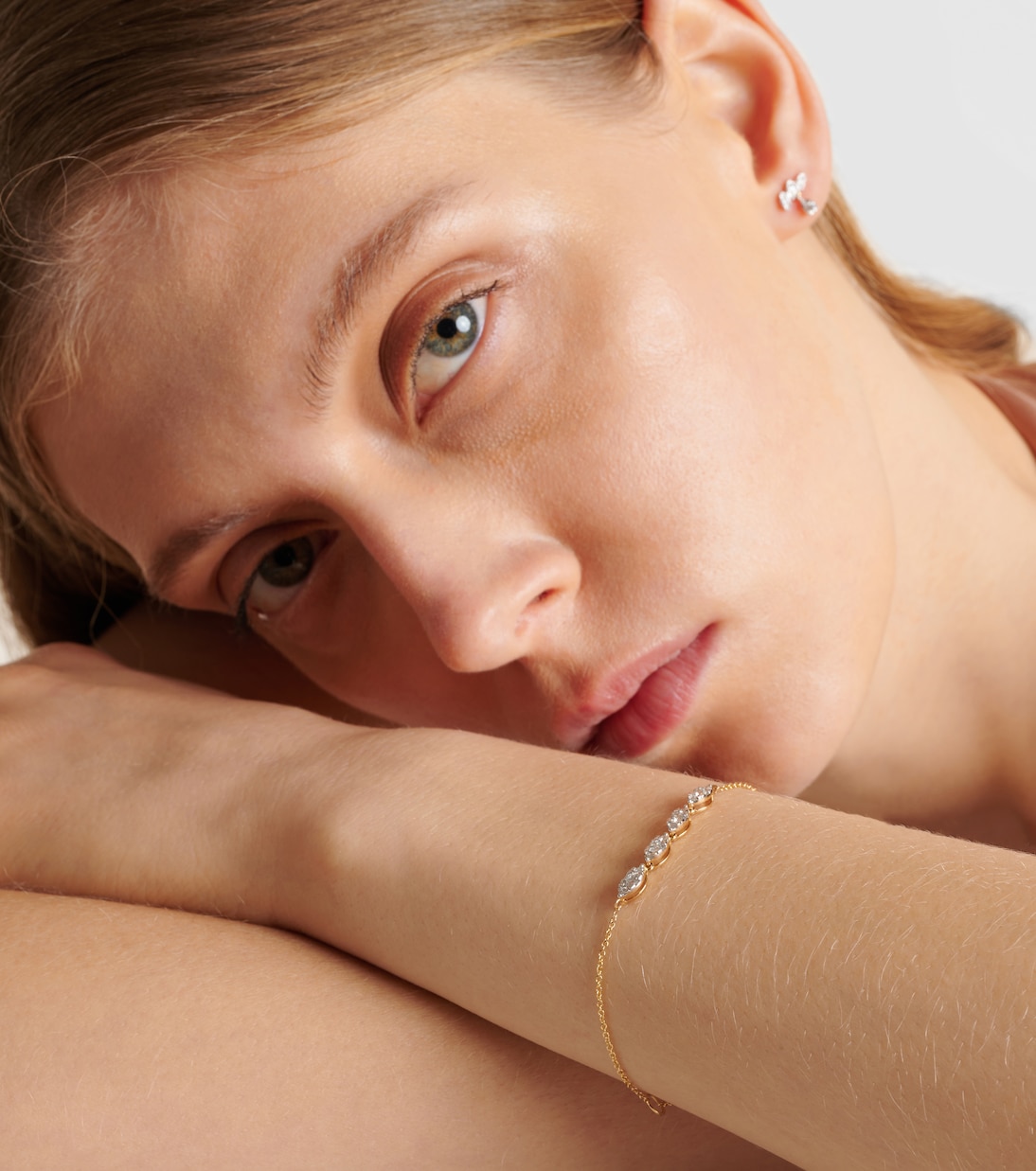 Bracelet Muse en or 10 ct et diamants | Stone and Strand