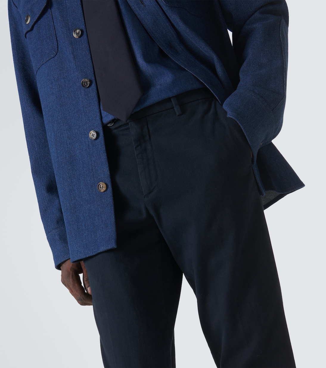 Pantalon chino en coton | Canali