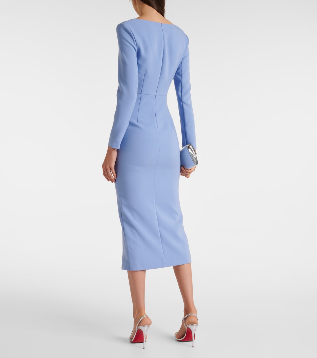 Draped crêpe midi dress | Roland Mouret