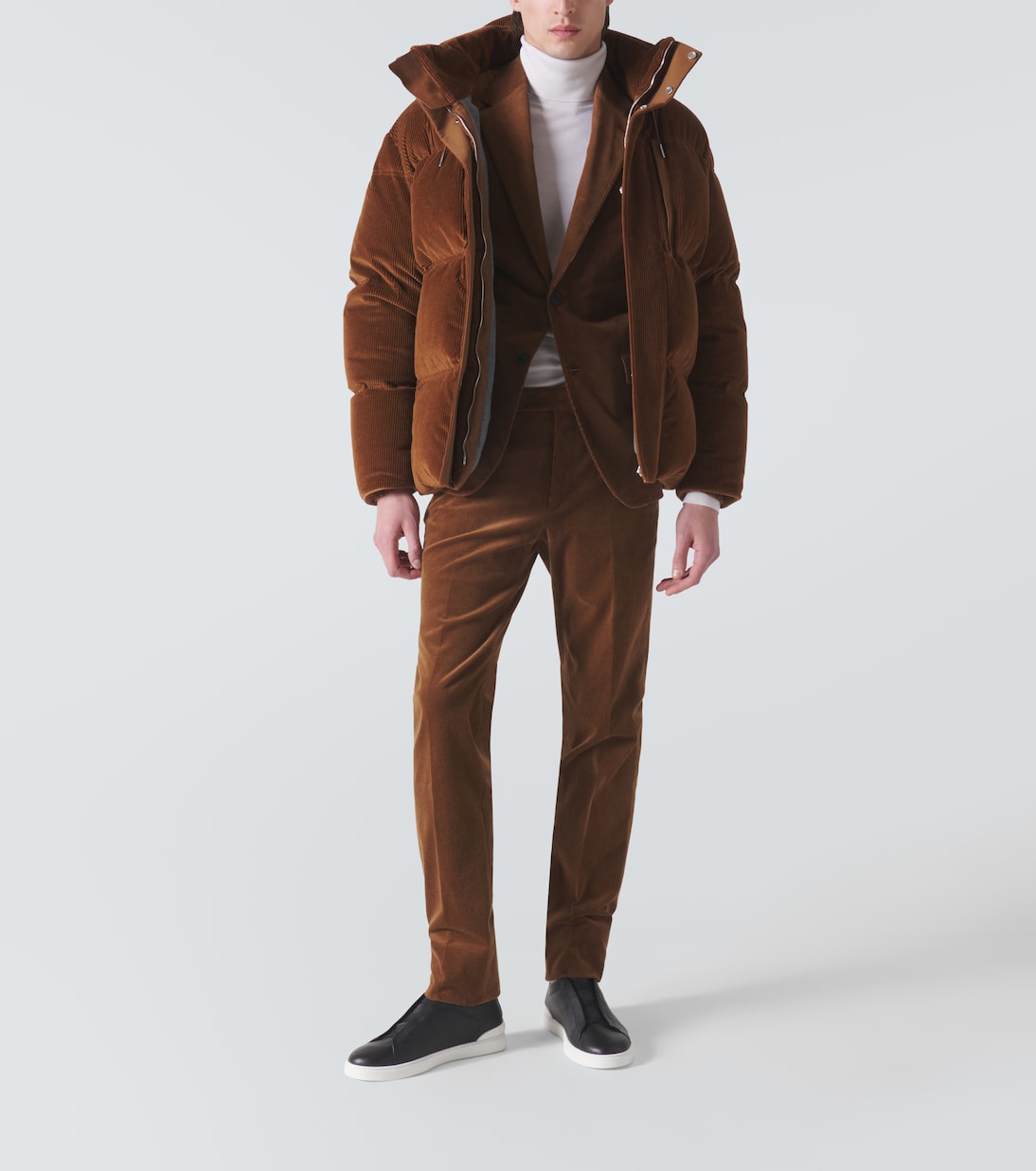 Cashseta cashmere and silk turtleneck top | Zegna