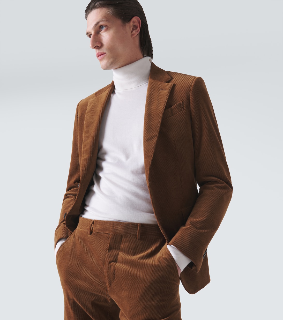 Cashseta cashmere and silk turtleneck top | Zegna