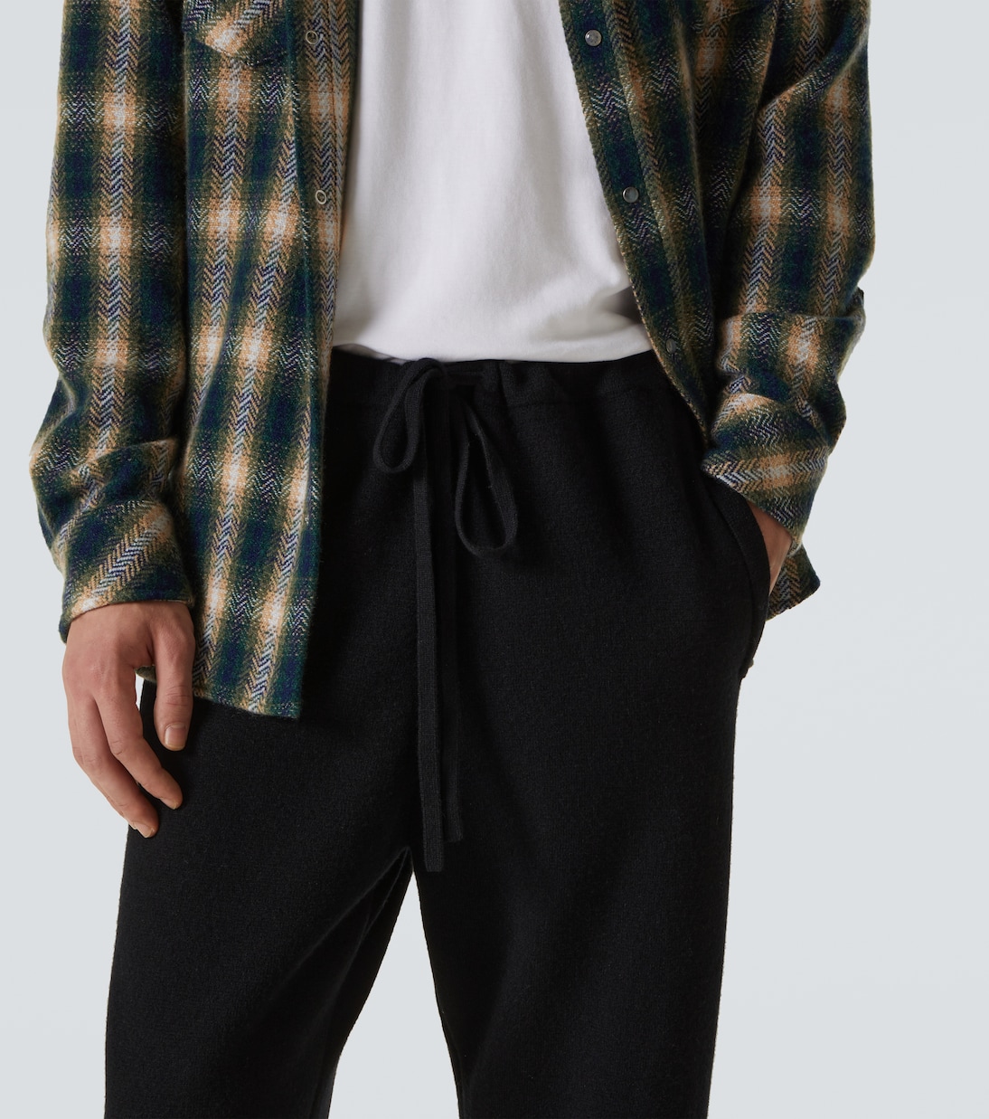 Pantalon droit en cachemire | God's True Cashmere