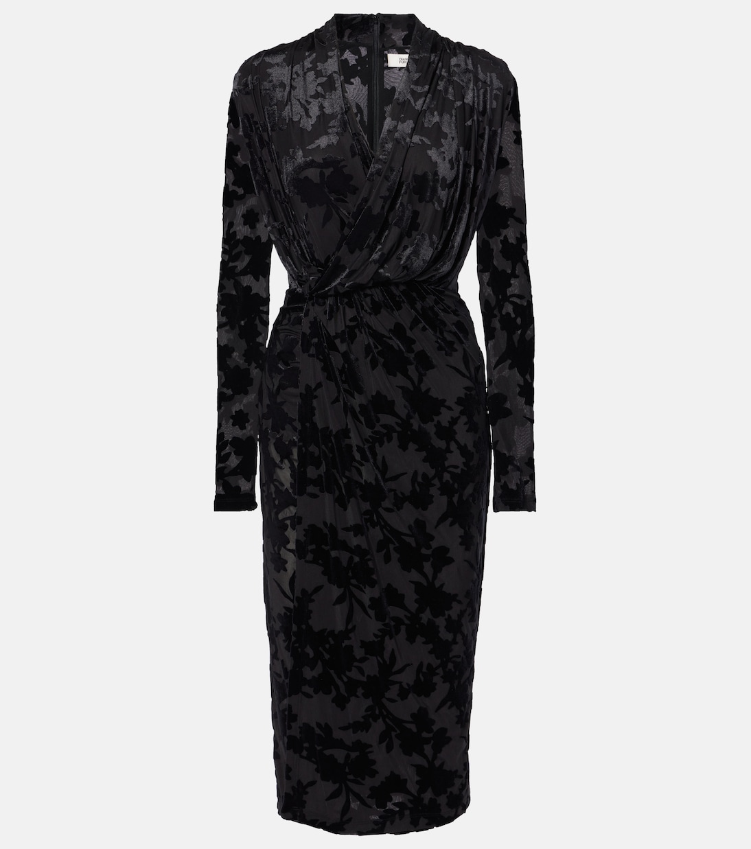 Tamra midi dress in black Diane Von Furstenberg Mytheresa