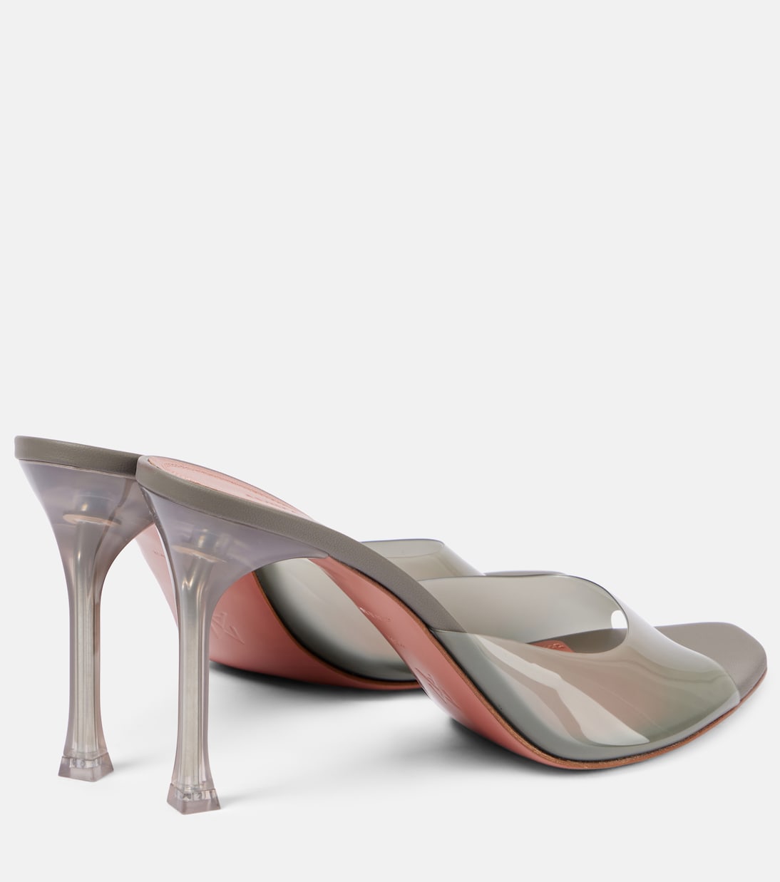 Alexa Glass 95 PVC mules | Amina Muaddi